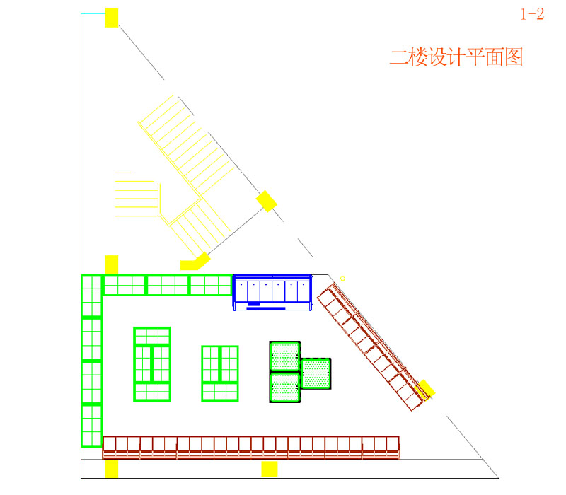 西藏三角面超市平面設計圖